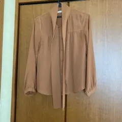 After All 長袖ブラウス キャメル