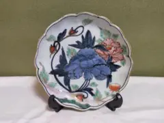伊万里焼 牡丹 色絵皿 古伊万里 アンティーク骨董物