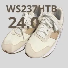 ニューバランス WS237HTB オフホワイト ベージュ スエード 厚底のサムネイル
