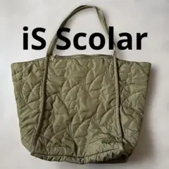 iS Scolar スカラー 蝶柄キルティング　トートバッグ カーキのサムネイル