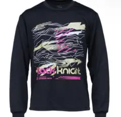 black knight グラフィック長袖シャツ　バドミントン　S