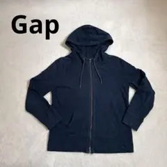 【GAP】ギャップ ジップアップパーカー ネイビー 紺 シンプル　（S）