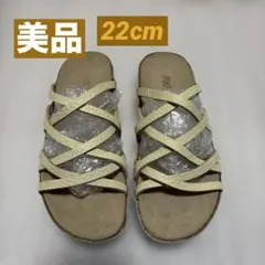 KOOS 本革編み込み サンダル☆22cmのサムネイル