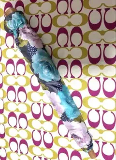 BALENCIAGA Flowers umbrellaバレンシアガ花柄折り畳み傘 BALENCIAGA: Lilac, Floral & Logo Compact/Travel Umbrella (mn