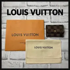 ルイヴィトン☆コインケース　ダミエ　ポルトモネプラ　エベヌ　N61930