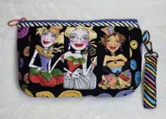 ロラライハリスソーイングイラストダーツ入り布製ポーチ