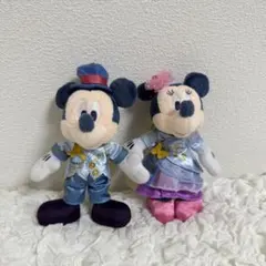 ファンタジースプリングスホテル　ミッキーミニー　ぬいぐるみバッジ 　ぬいば