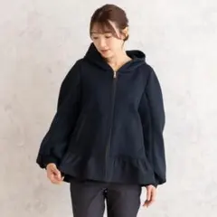 OHGA オーガ パーカーブルゾン ネイビー - メルカリ