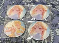プロセカ グリッター缶バッジ4点 特訓前後 カラフェス 天馬咲希9.10A