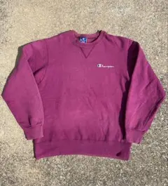 80's〜90's Champion前ＶスウェットUSA製 パープル フェード