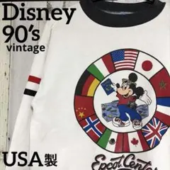 【希少】90s 古着　USA製　ミッキー　EPCOT ヴィンテージ　スウェットのサムネイル