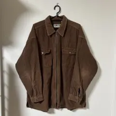 90s-00s PROPERTY コーデュロイ フルジップ ジャケット ブラウン