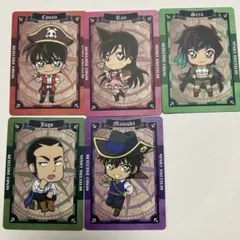 名探偵コナン ナムコ オリジナルイラストシート 5点セット