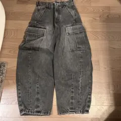RODEO CROWNS WIDE BOWL XS グレー カーゴパンツ