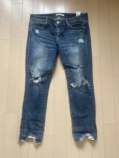 moussy デニム　ダメージ加工　サイズ27