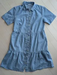 GAPシャツワンピXXS デニムワンピ カジュアル