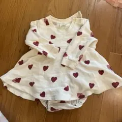 gelato pique ハート柄 ワンピース 70-80