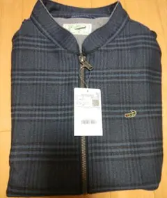 クロコダイル ネイビー チェック柄 ジャケット