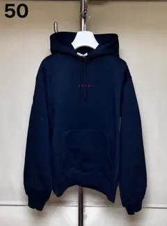 新品 48 マルニ 24ss ミニロゴ パーカー ネイビー 7623 - メルカリ