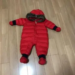プチバトー　ダウンジャンプスーツ　12M 防寒のサムネイル
