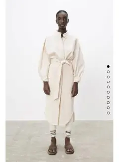 新品未使用⭕️ZARA ザラ　ベルトパフワンピース　XS