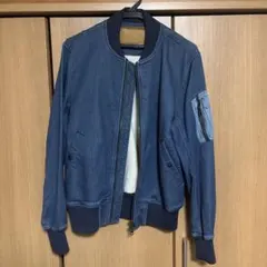 EDWIN ダークブルー ボンバージャケット