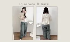 しまむら haru コラボ キャミ付き長袖カットソー