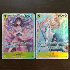 ワンピースカード　ナミ　ニコ・ロビン　SR　2枚セット