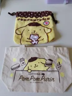 ポムポムプリン　ミニトート・ポーチ