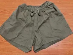 美品⭐︎リボンがかわいい⭐︎カーキ ハーフ ショートパンツ 130㎝