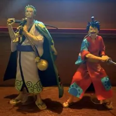 ワンピース極剣豪達一番くじ　 「ルフィ太郎.ゾロ十郎」