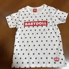 BABYDOLL ドット柄 Tシャツ 130