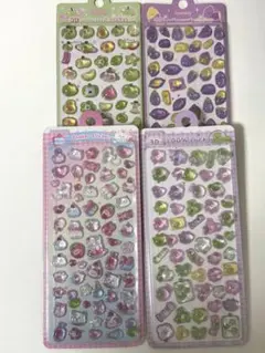 inamazy 3D embossed sticker シール　4枚セット