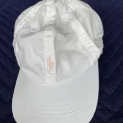 polo Ralph Laurenキッズ キャップ白52センチ