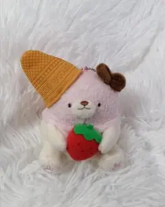 牛人のアイスクリームくまちゃん マスコットぬいぐるみ ushihito