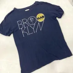 vintage PEANUTS/チャーリー/Tシャツ/M/ネイビーのサムネイル