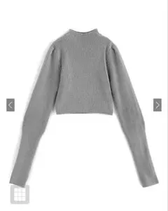 GRL サムホール付き ロングスリーブ ニット トップス 新品 未使用 グレー