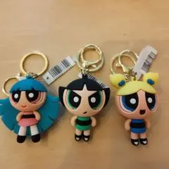 新品 パワパフガールズ　キーホルダー 3個セット パワパフ