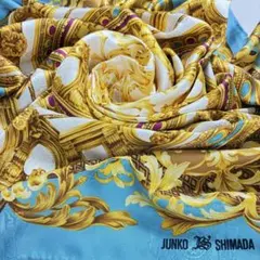 5-20.JUNKO SHIMADA バロック メダリオン柄 シルクスカーフのサムネイル
