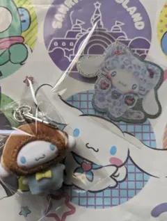 ちびっとも　和菓子　シナモロール　ギャルネコ　シール　サンリオ　シナモン