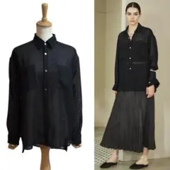 IENA】 シアーメッシュ シャツ ブラック F 25AW - メルカリ