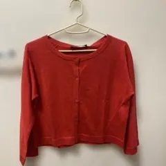 美品　MaxMara レッド カーディガン Mサイズのサムネイル