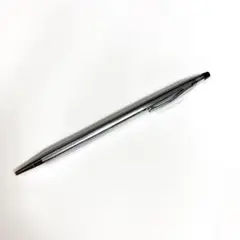 CROSS ボールペン　シルバー　青インク