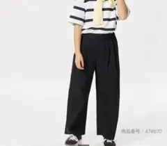 ユニクロ タックワイドパンツ 130