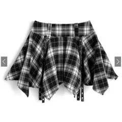 新品！　GRL グレイル　インパン裏地付き　チェック柄　イレヘム　ミニスカート