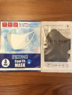 PASTEL MASK ネイビー／接触冷感 クールフィットマスク レギュラーのサムネイル