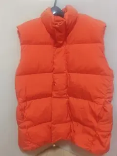 A/W 90s エルエルビーン ダウンベスト パッカブル マンゴーオレンジ