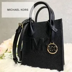 MICHAELKORS 2way ショルダー レザー ハンドバッグ ブラック