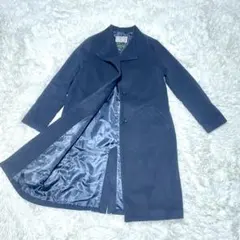 【極美品】ユナイテッドアローズ PECOLAMB ウールロングコート ネイビーM