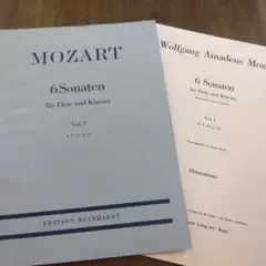 モーツァルト6ソナタ für Flöte und Klavier Vol.I